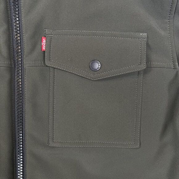 Levi's Olive Hooded Bomber Jacket - Picture 5 of 16